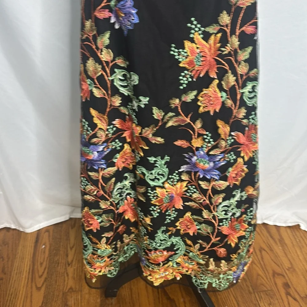 Soft Surroundings Fully embroidered  A line Maxi skirt - Picture 7 of 7